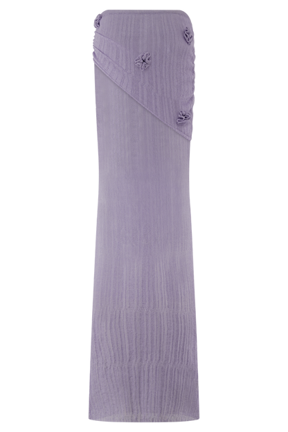 Orianna Orchid Knit Maxi Skirt - Orchid