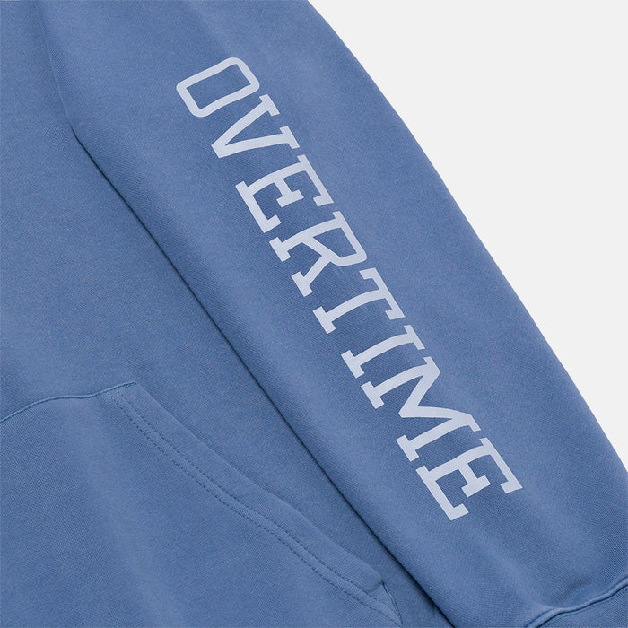 Up close view of sleeve on the Overtime Classic Hoodie.