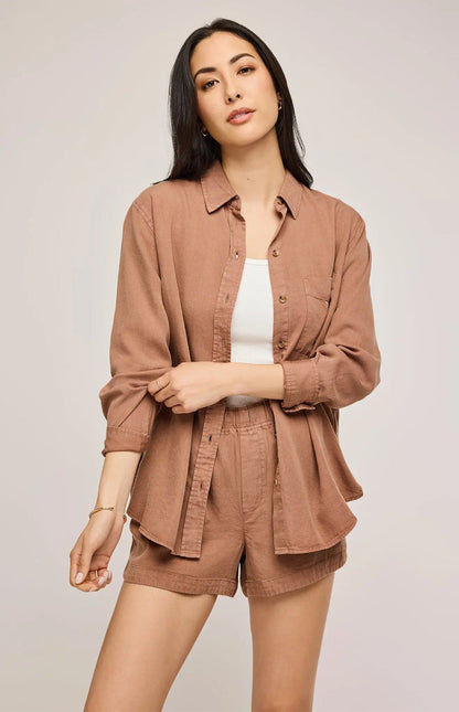 Ozzy Button Up Acorn Home + Apparel