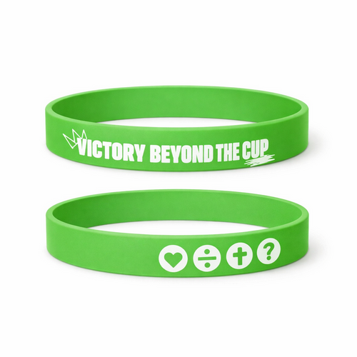Pack of 100 - Silicone Wristband - Green