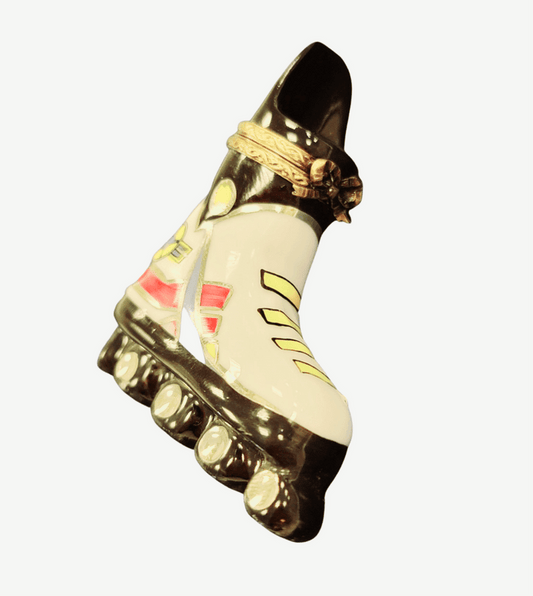 Inline Skates Limoges Box Delight Porcelain Limoges Sports French Trinket Box