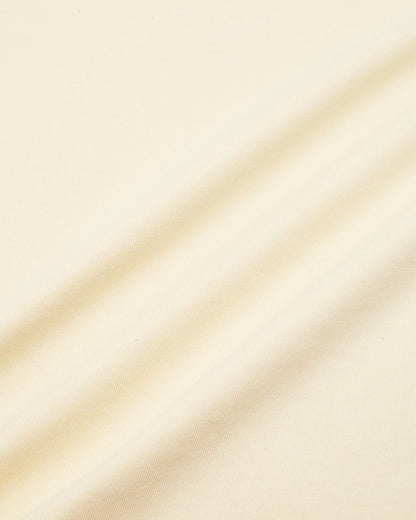 PANELLED CROP TEE - Cream / Charcoal
