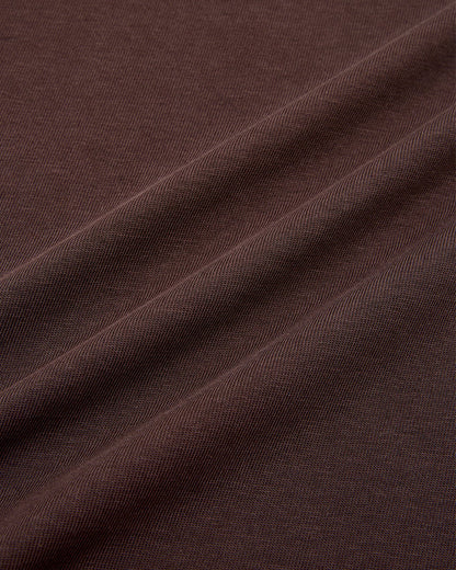 Panelled LS Crop Tee - Brown / Sage