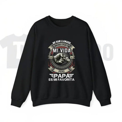 Papá Es Mi Favorita T-Shirt – Spanish Graphic Tee, Father’s Day Gift for Latino Dads, Cool Fist Bump Shirt for Men - Teezioo