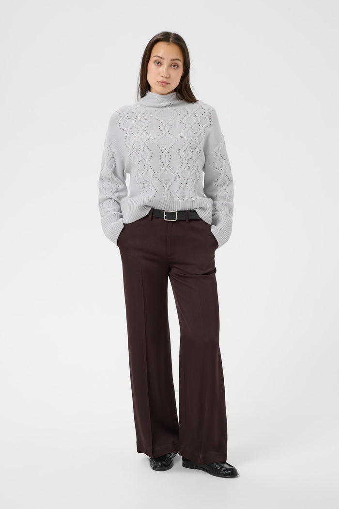 Model wearing Part Two CharnelPW Jumper Grey Dawn 30310779 Shop Part Two at Dotique
