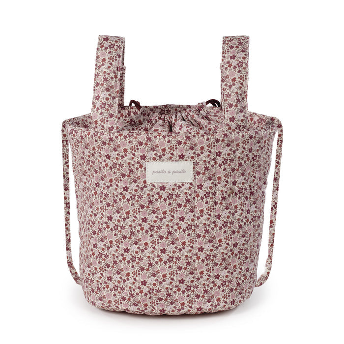 Pasito a Pasito - Bucket Bag - Cherry Flowers - Mabel & Fox