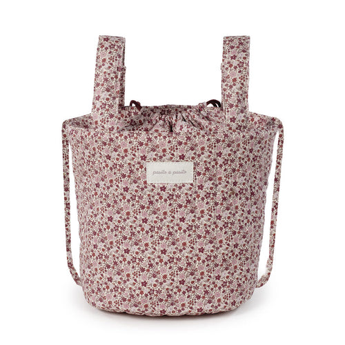 Pasito a Pasito - Bucket Bag - Cherry Flowers - Mabel & Fox