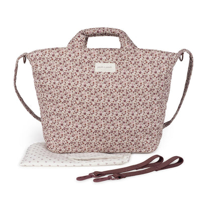 Pasito a Pasito - Changing Bag - Cherry Flowers - Mabel & Fox