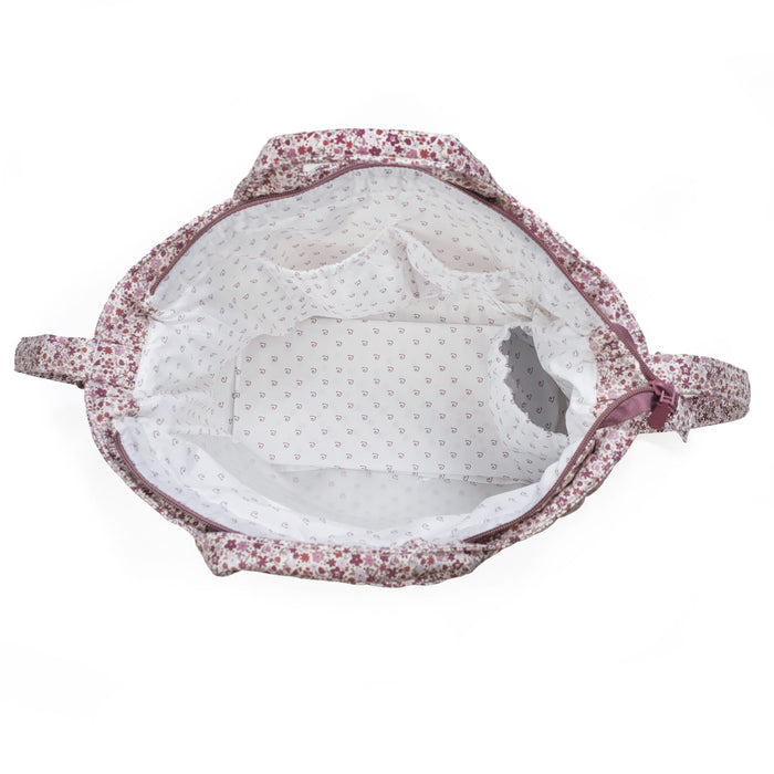 Pasito a Pasito - Changing Bag - Cherry Flowers - Mabel & Fox