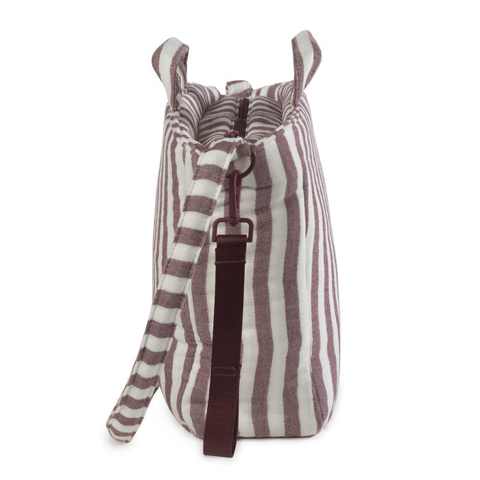 Pasito a Pasito - Changing Bag - Cherry Strips - Mabel & Fox