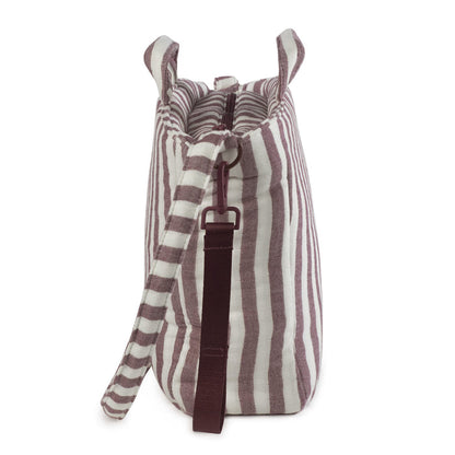 Pasito a Pasito - Changing Bag - Cherry Strips - Mabel & Fox