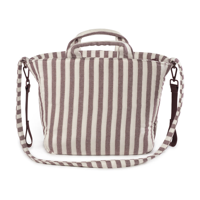 Pasito a Pasito - Changing Bag - Cherry Strips - Mabel & Fox