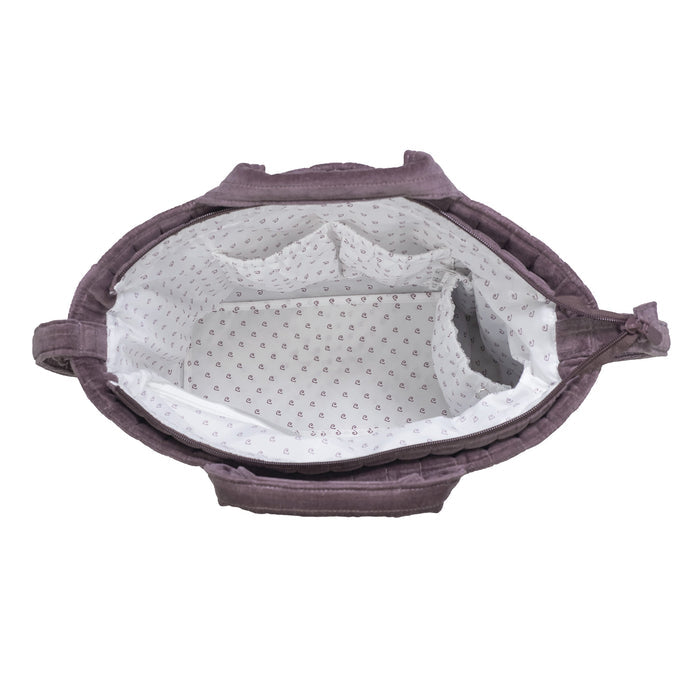 Pasito a Pasito - Changing Bag - Cherry Velvet - Mabel & Fox