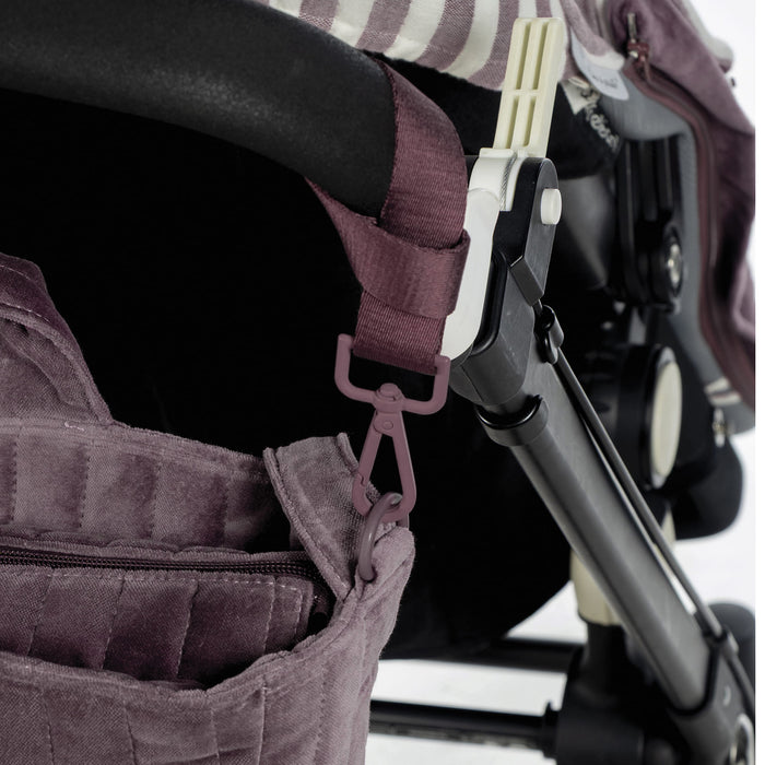 Pasito a Pasito - Changing Bag - Cherry Velvet - Mabel & Fox