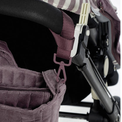 Pasito a Pasito - Changing Bag - Cherry Velvet - Mabel & Fox