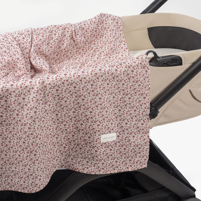 Pasito a Pasito - Muslin Square - Cherry Flowers - Mabel & Fox
