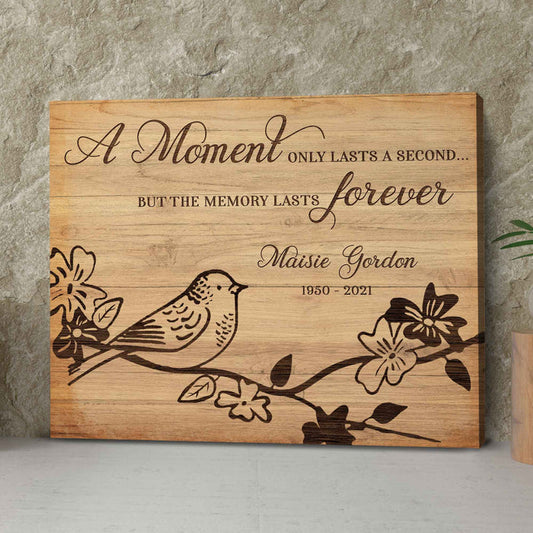 Personalized Memorial Canvas For Loss Of Father, In Loving Memory Canvas, Fathers Day Gifts Ideas