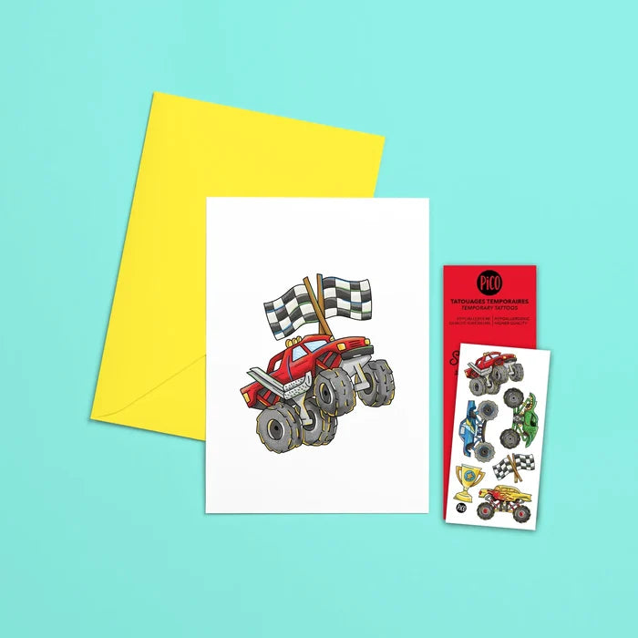 PiCo. Greeting Cards with Temporary Tatoos (9090496561460)