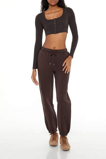 Picot-Trim Crop Top