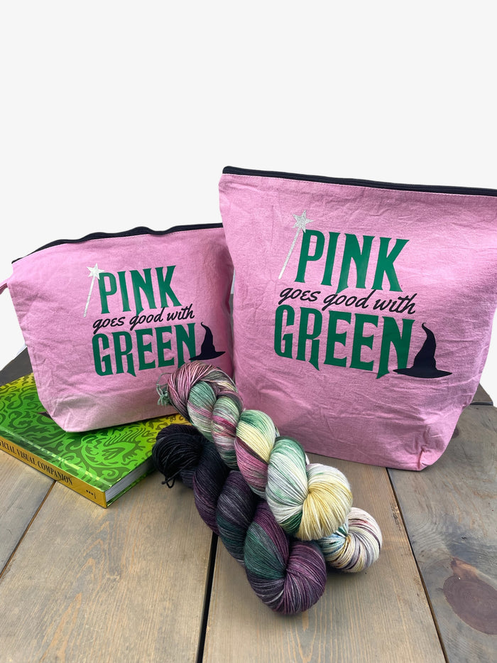 Pink Goes Good With Green Project Bag