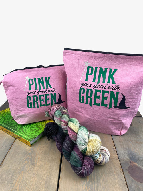Pink Goes Good With Green Project Bag