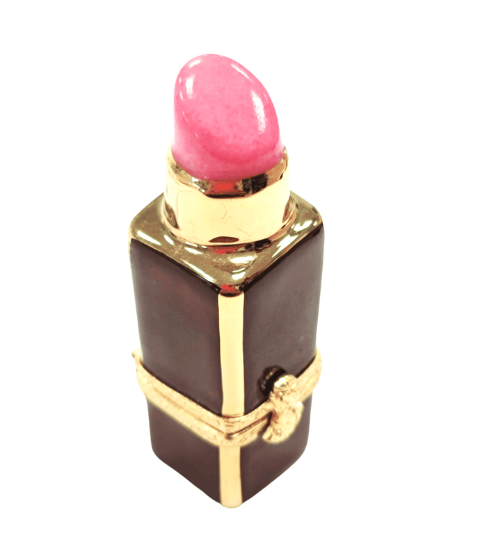 Lipstick Pink Porcelain Figurine Porcelain Limoges fashion limoges boxes French Trinket Box