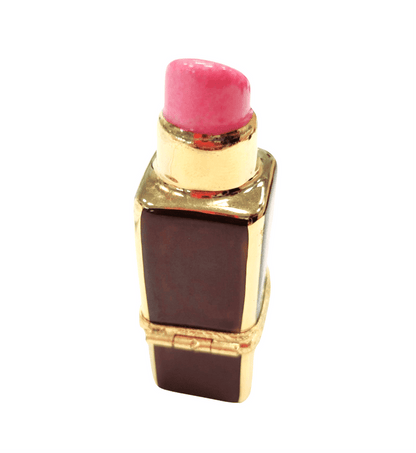 Lipstick Pink Porcelain Figurine Porcelain Limoges fashion limoges boxes French Trinket Box