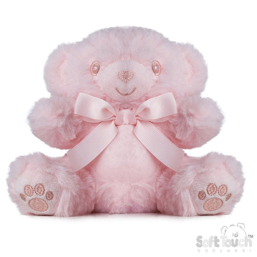 PINK TEDDY BEAR W/PAWS - 15 CM (PK6) TB115-P