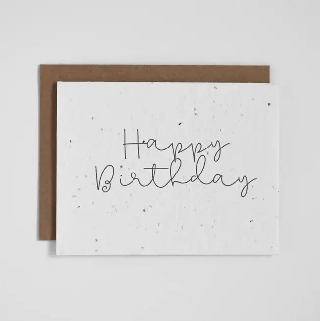 Plantable Greeting Card - Happy Birthday Acorn Home + Apparel