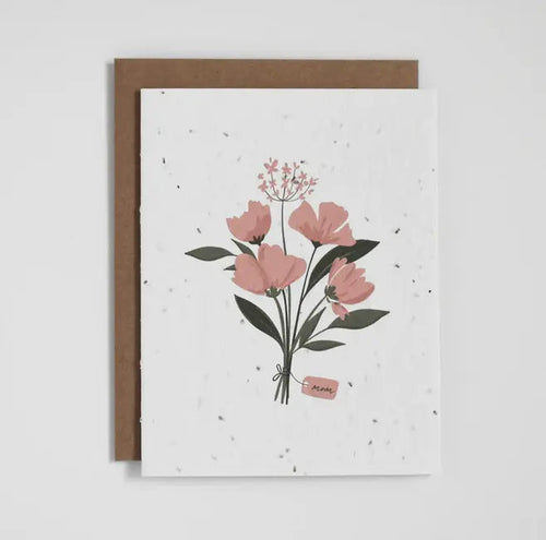 Plantable Greeting Card - Mother's Day Bouquet Acorn Home + Apparel