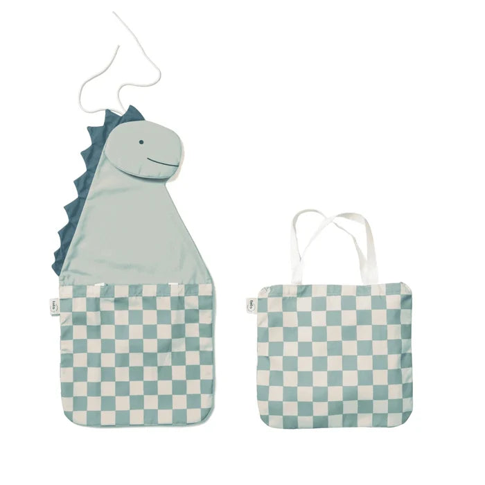Play & Go - Wall Storage & Tote Bag - Dino - Mabel & Fox