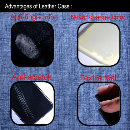 a close up of a person holding a cell phone with different pictures