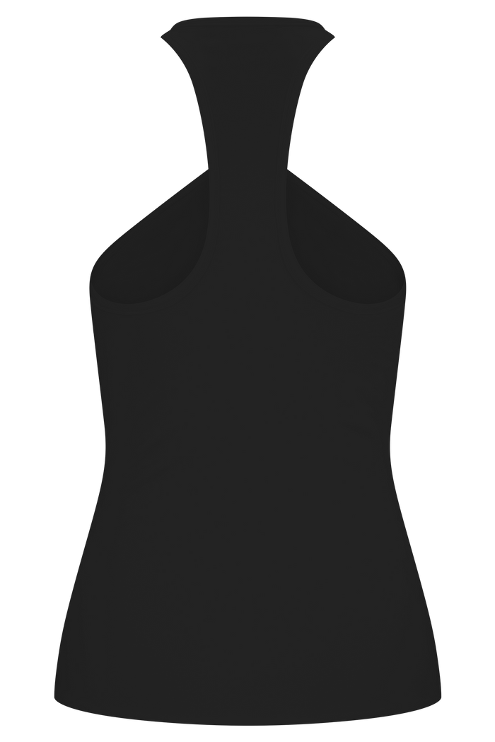 Ramona Modal Tank Top With Hardware - Black