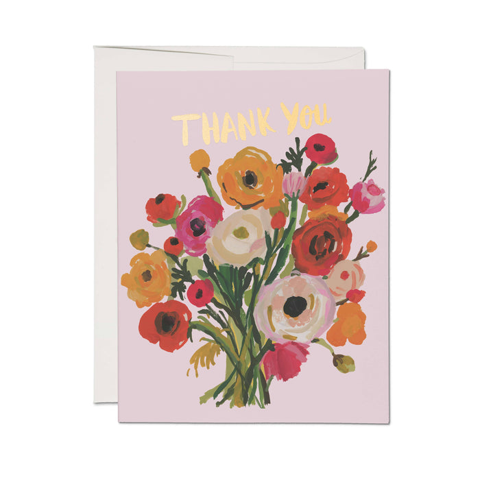 Ranunculus Bouquet Thank You Cards - Boxed Set
