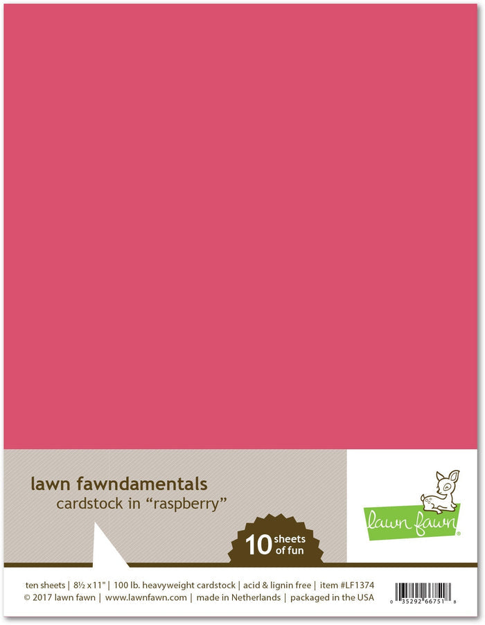 raspberry cardstock