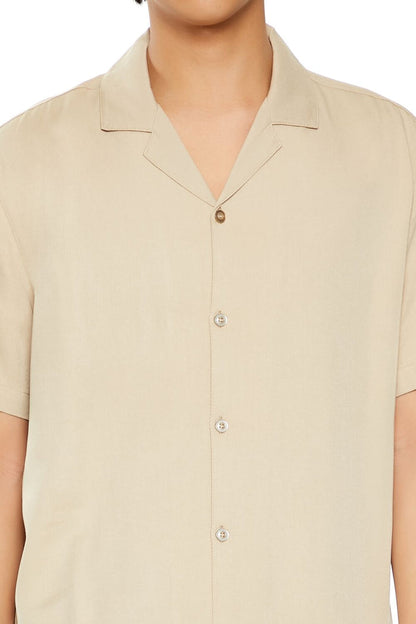 Rayon Cuban-Collar Shirt