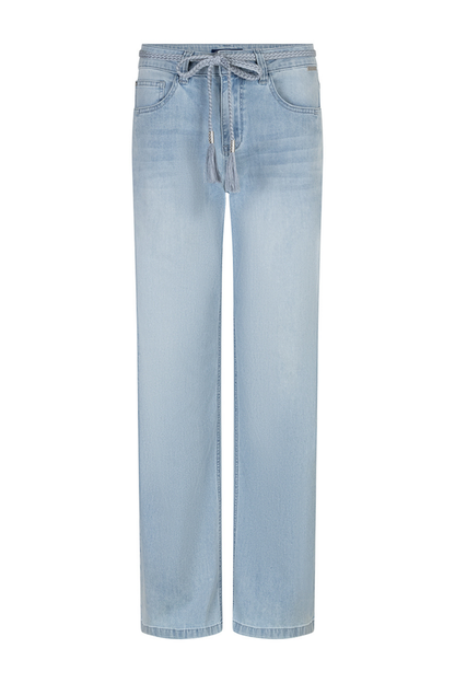 Red Button SRB4848 Colette & Belt White Bleach Jeans L31 in light wash with belt, shop Red Button at Dotique.