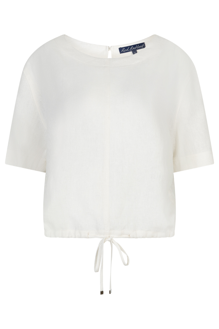 Red Button SRB4863A Skyler Linen/Visco Off White relaxed fit top by Red Button Shop Red Button at Dotique