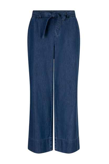 Red Button SRB4925 Conny Palazzo Denim Rinse Jeans L27 in dark blue by Red Button, shop at Dotique