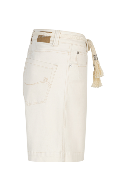 Side view of Red Button SRB4946 Colette Short & Belt Ecru by Red Button Shop the Red Button collection at Dotique