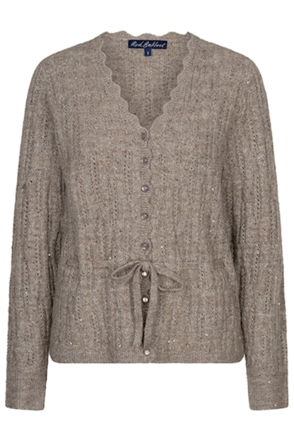 Red Button SRB5039 Cardigan Ajour Sparkle Truffle by Red Button, shop the Red Button collection at Dotique.