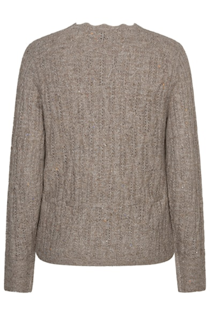 Red Button SRB5039 Cardigan Ajour Sparkle Truffle by Red Button, shop the vendor at Dotique for stylish knitwear.