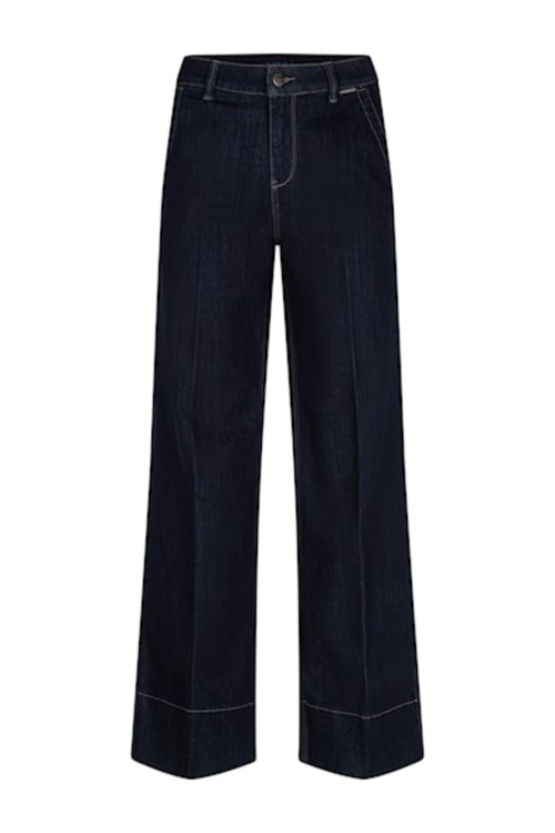 Red Button SRB5093 Conny Forever Blue Jeans L28 by Red Button available to shop at Dotique in dark blue wide leg style.