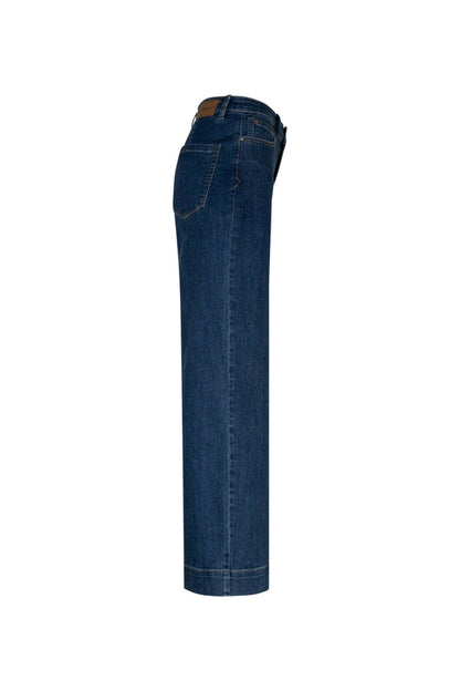 Red Button SRB5094 Conny Dark Blue Used Jeans L28 side view Shop Red Button at Dotique