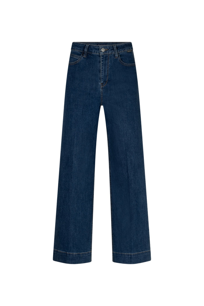 Red Button SRB5094 Conny Dark Blue Used Jeans L30 front view Shop Red Button at Dotique