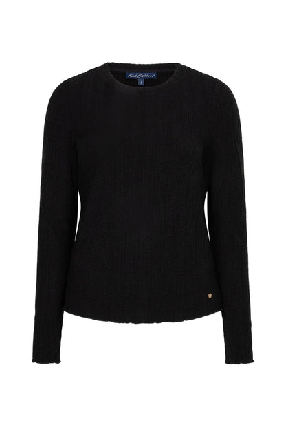 Red Button SRB5162 Top Fine Knit Black fine knit jumper Shop Red Button at Dotique