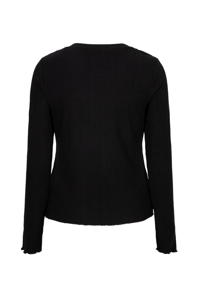 Red Button SRB5162 Top Fine Knit Black fine knit jumper Shop Red Button at Dotique