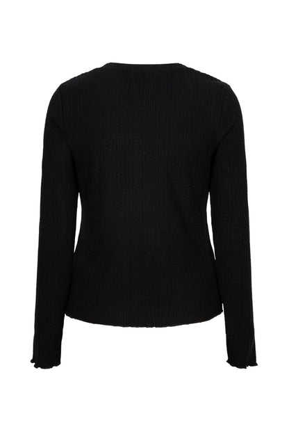 Red Button SRB5162 Top Fine Knit Black fine knit jumper Shop Red Button at Dotique