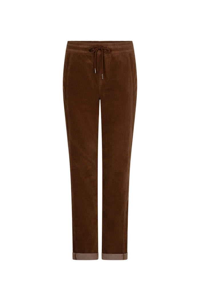 Red Button SRB5163 Stella Velvet Trousers Cognac front view Shop Red Button at Dotique