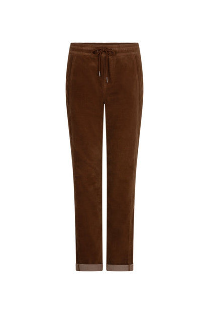 Red Button SRB5163 Stella Velvet Trousers Cognac front view Shop Red Button at Dotique